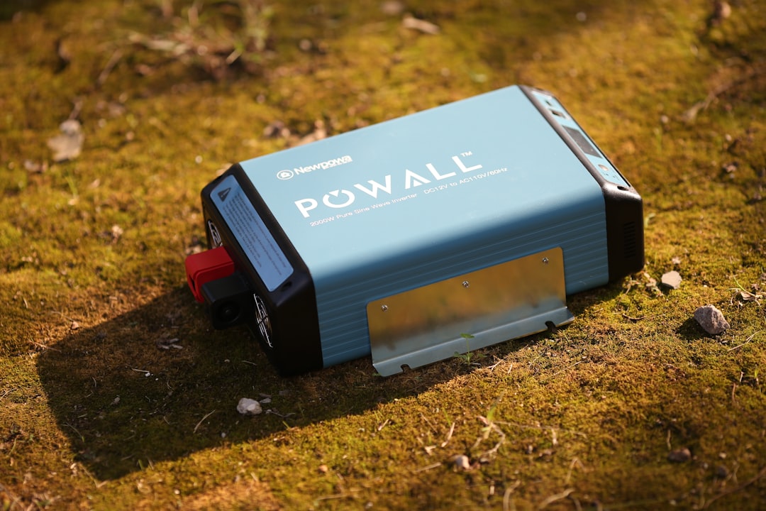 a small television on the ground